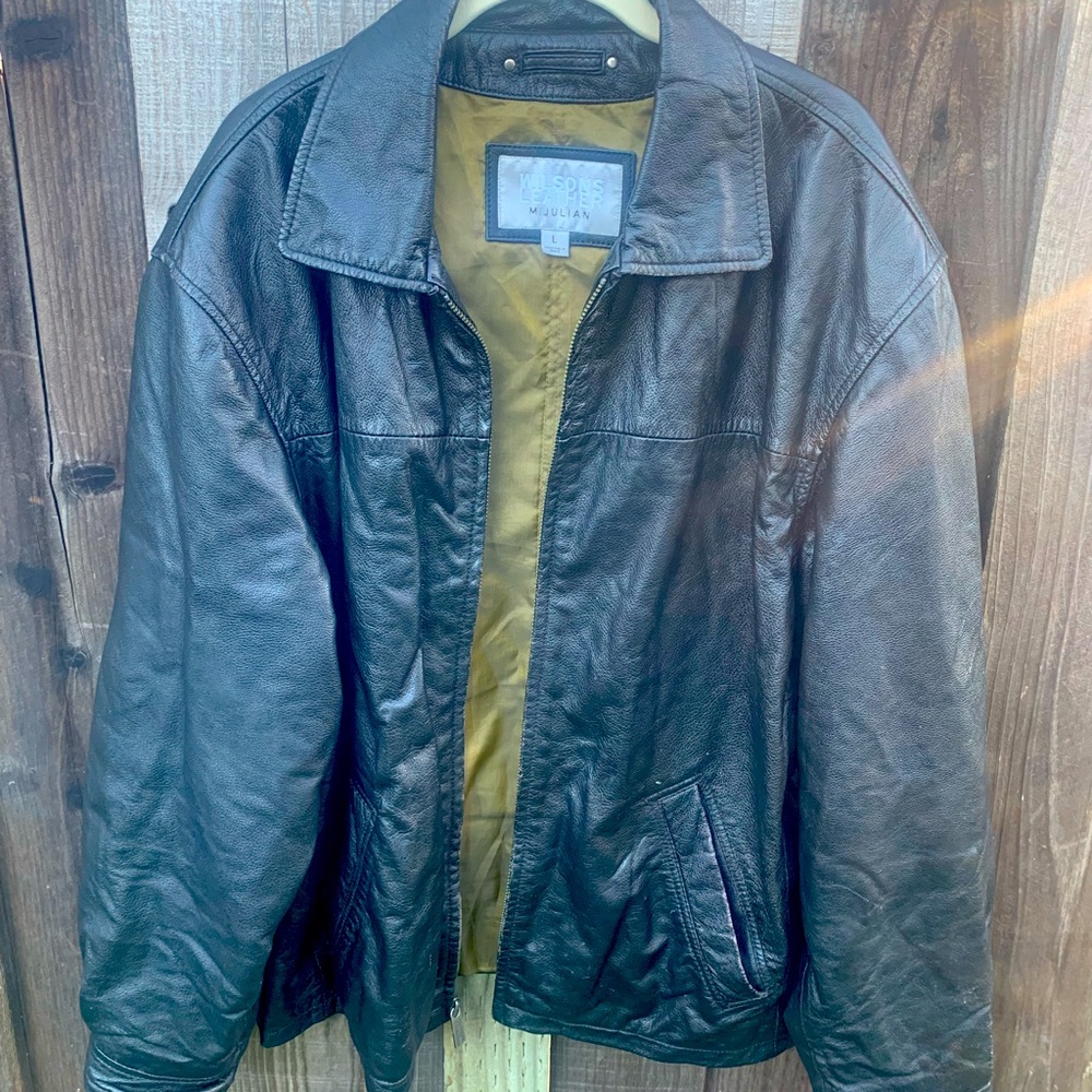 Wilson’s Black Leather Jacket